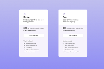 SaaS Pricing Cards design figma pricing cards saas ui ux