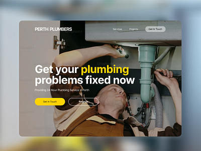 Plumbers graphic design pipes plumbing tradie tradies ui