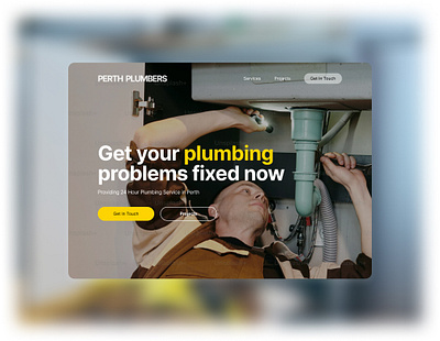 Plumbers graphic design pipes plumbing tradie tradies ui