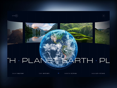 Exploring Earth: 3D Animations Showcase 3d 3d animation animation earth galaxy graphic design illustration interaction mars modern motion graphics realism scroll animation scroll interaction ui website website animation world
