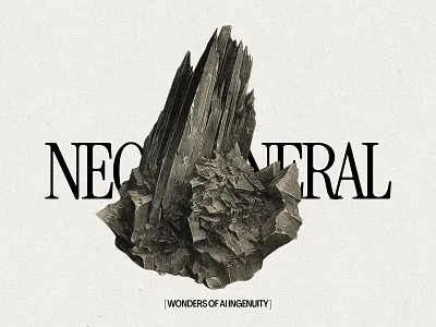 Vintage Digital Drawing Series crystal design illustration mineral raw retro elements stone vintage