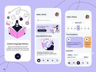 English courses - App design app app design course app courses e learning education english courses mobile app mobile app design mobile design mobile ui