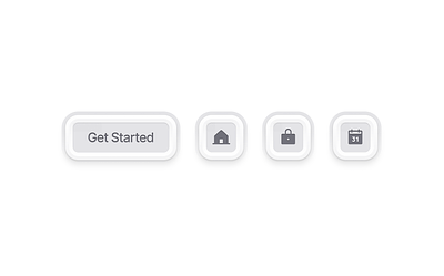 Experimental Buttons button button state buttons design system light mode skeuomorphic