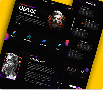 Resume 3d branding cv design graphic design illustration logo portfolio resume typography ui ux vector