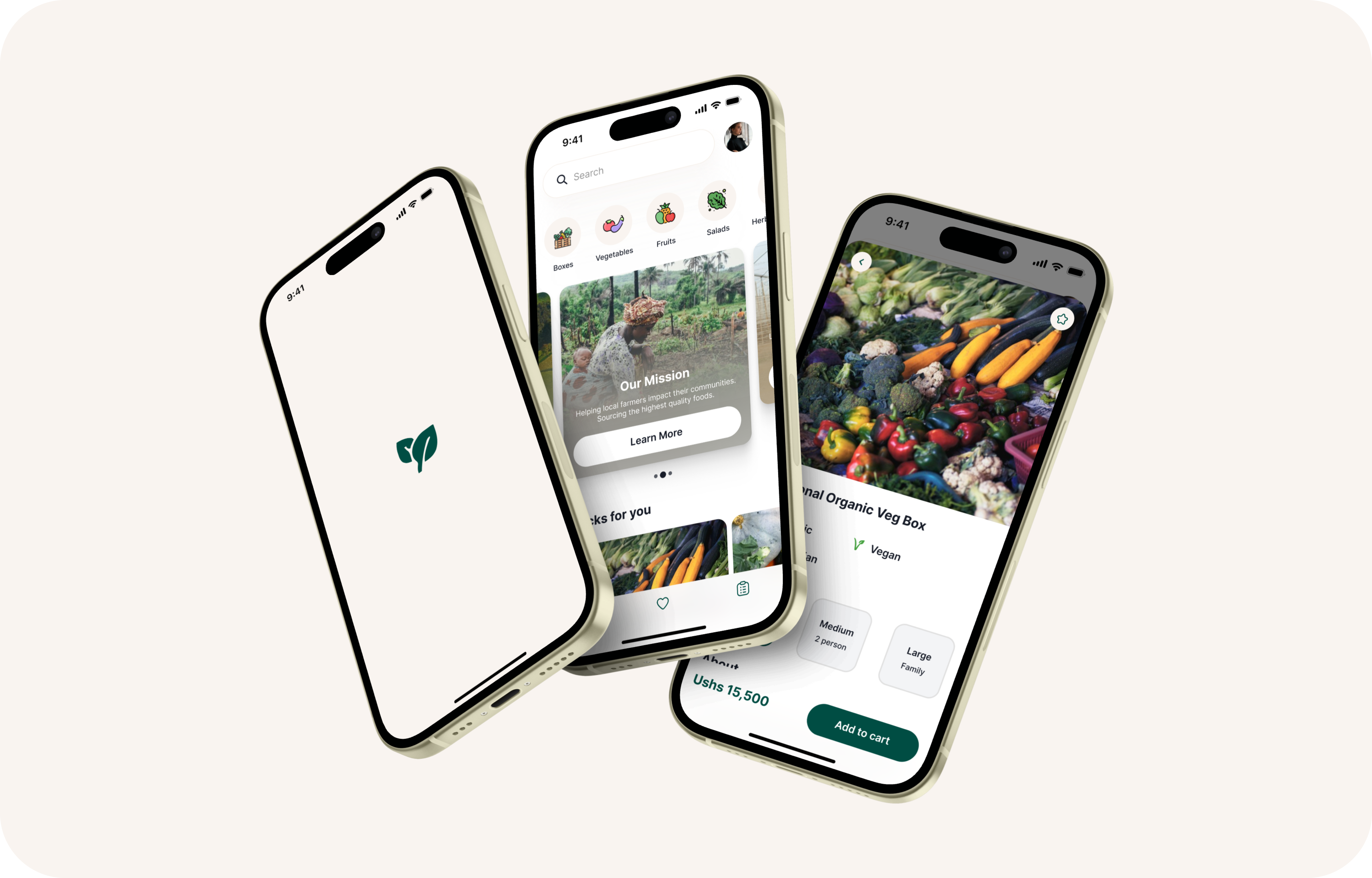 Organic Food Delivery App africa agriculture app brand guidelines delivery design design system eat farmer food fruit healthy ios mobile order organic restaurant sustainability uber vegetables