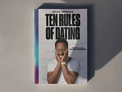 Ten Rules of Dating | Dr. R.A. Vernon art book book cover book cover design branding design graphic design mockup pitch pitch deck publishing