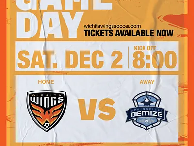 WICHITA WINGS Game Day Social Media Post branding design graphic design graphics social media