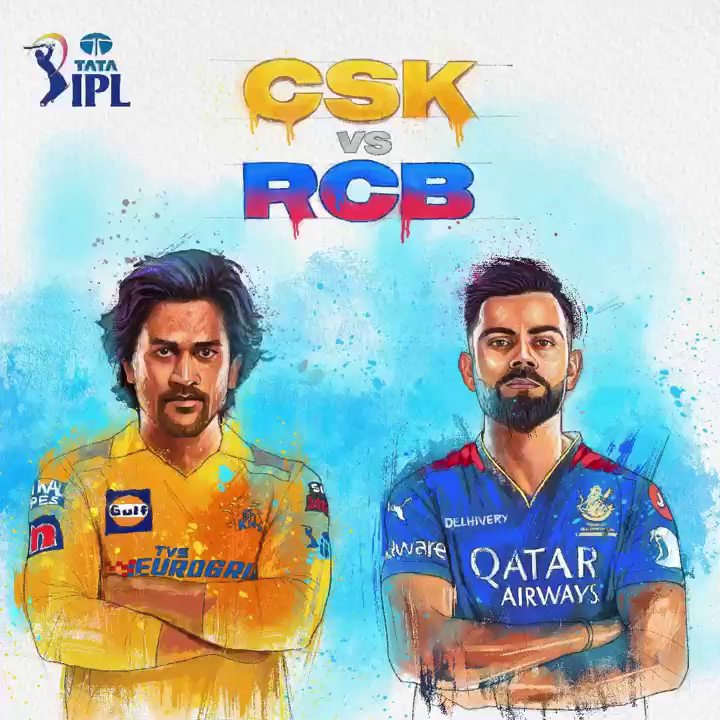 IPL 2024: CSK vs RCB - Illustrated Clash by Lollypop Design Studio on Dribbble