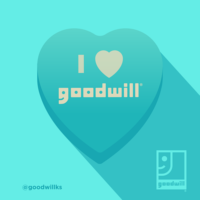 Goodwill Valentines Day Social Post branding design graphics illustration logo vector