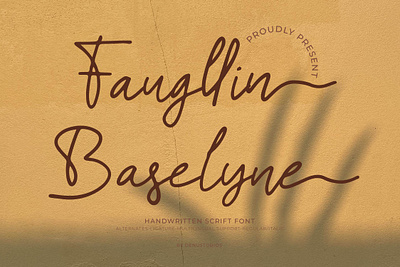 Faugllin Balseyn | Handwritten Font minimalist font
