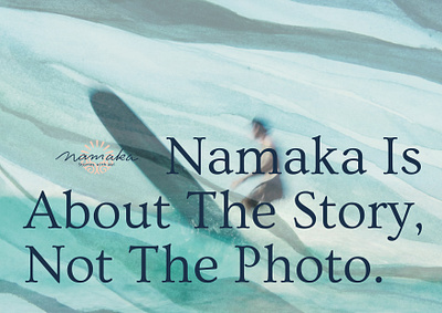 Namaka Lens: Rebrand beach brand branding graphic design illustration logo logo design photographer surf visual identity woman owned