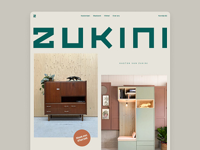 Zukini branding design typography visual design website