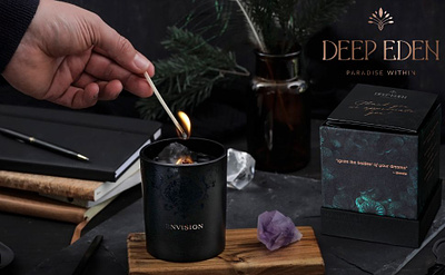 Deep Eden candles candle design luxury packaging
