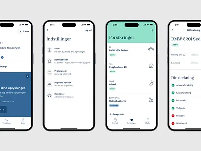 Mobile app experience for insurance customers app app design component library design system design systems graphic design mobile mobile app user experience ux ux design visual visual design