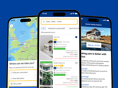 Booking redesign app app appartment booking branding design development hotel map redesign rent travel ui ux