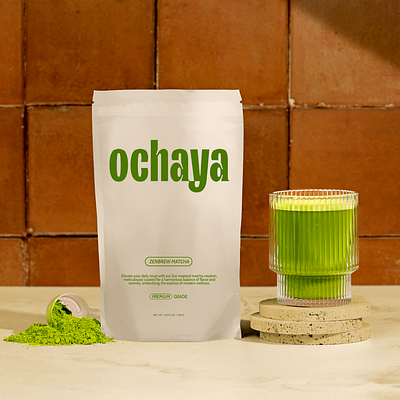 Ochaya | Matcha | Branding brand brand design brand identity branding branding inspiration design designer freelance graphic design graphic design inspiration graphic design portfolio identity logo logo design logotype matcha product design tea visual visual identity