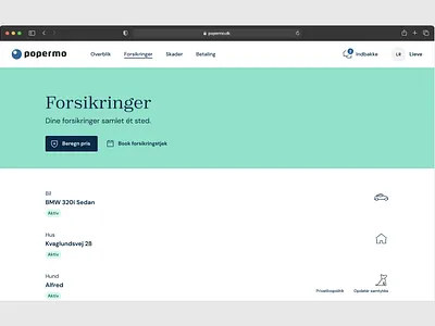 Web app experience for insurance customers component library design design system design systems ui ui design user experience user interface ux ux design visual design web web app website