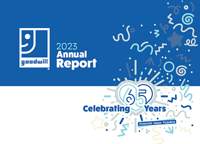 Goodwill 2023 Annual Report annual report branding design graphic design graphics illustration logo vector