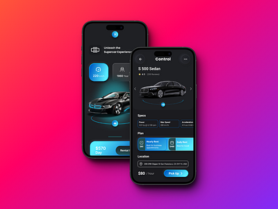 Rental Car App - UI Design app app design booking car car booking design figma graphic design mobile app mobile ui rental car ui ui ux