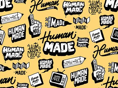 Human Made affinity calligraphy hand lettering illustration lettering type typography