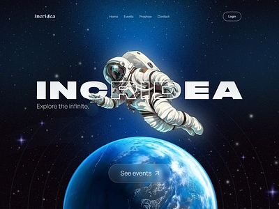 College Festival Event Landing Page astronaut astronaut website concert event event landing page event website fest landing page fest website festival festival landing page festival website galaxy landing page music festival space space theme space travel space website universe web design