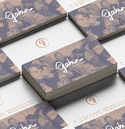 MORPHOSE x Gabin Restaurant - Brand Identity brand identity branding business card food graphic design logo print restaurant restauration