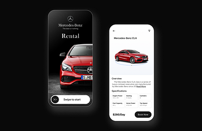 Mercedes Benz Rental App benz car car app car app ui car ui mercedes mercedes benz rental rental app ui