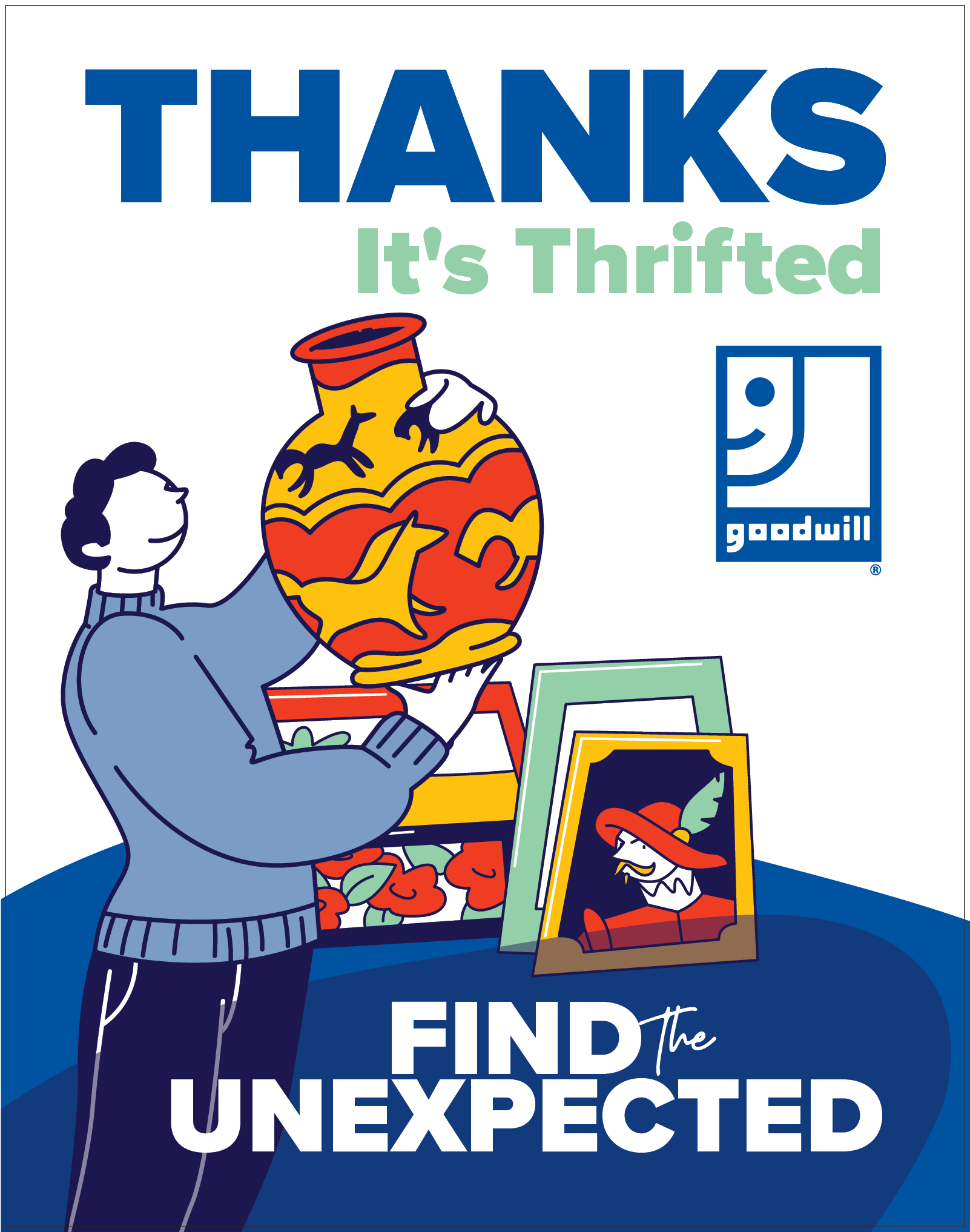 Goodwill In Store Retail Posters 2023 branding design graphic design graphics illustration logo vector