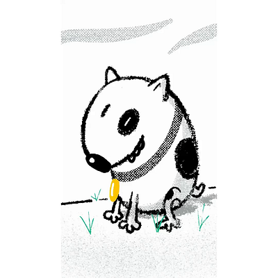 Dog illustration animation graphic design
