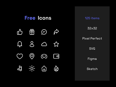 Free Icons asset design figma free freebie icon illustration kit set sketch svg ui vector