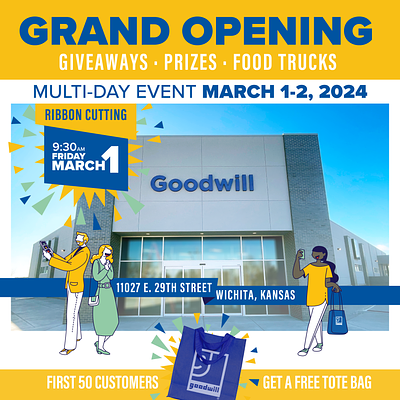 Goodwill Store Grand Opening branding design graphic design graphics illustration logo vector