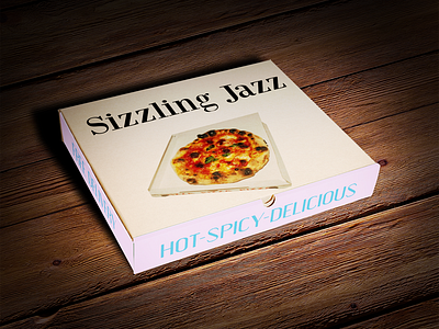 Sizzling Jazz Pizza - Logo Design app logo design designing font graphic design logo logo design logo designer logo designing minimalist logo modern logo packaging logo pizza box logo t shirt logo typography wordmark logo