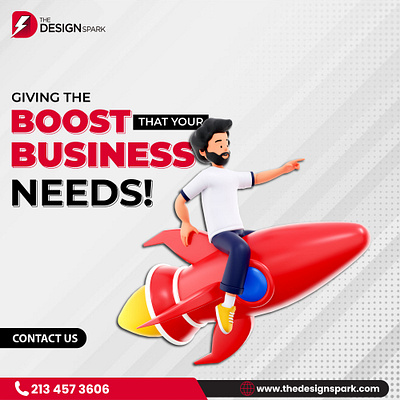 Boost your Business apparel boost boost your business branding business design energy graphic design illustration logo merch the design spark ui vector