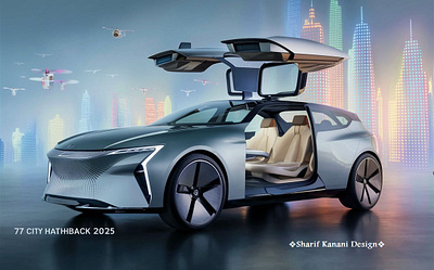 Kanani Motors 77 City Hatchback -2025 cardesign cardesigner city designer future hatchback kananimotors sharifkanani vehicle