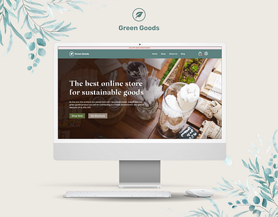 Eco Friendly Shop design eco graphic design green illustration nature product ui ux web website