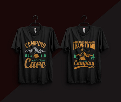 Camping T-shirt Design branding camping t shirt design graphic design illustration motion graphics nurse t shirt design t shirt design tshirt