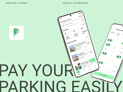 Mobile App for Car Parking android appdesign application appui carapp carparking mobileapp parkingapp ui uxui