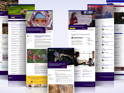 ILO Voices and ILC (web) graphic design ui web desing