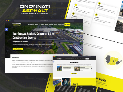 Cincinnati Asphalt - New Website Design & Build design ui ux web design