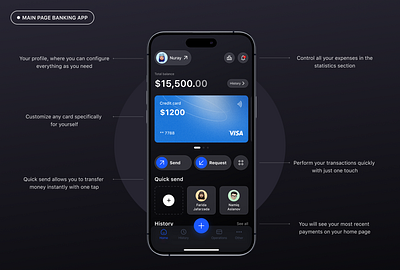 Noble Bank - Mobile App appui bankapp bankingapp financeapp fintech ios ui walletapp