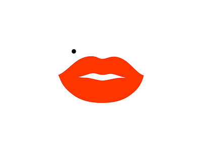 Lips Icon design icon icon design lips lipstick mole mouth red