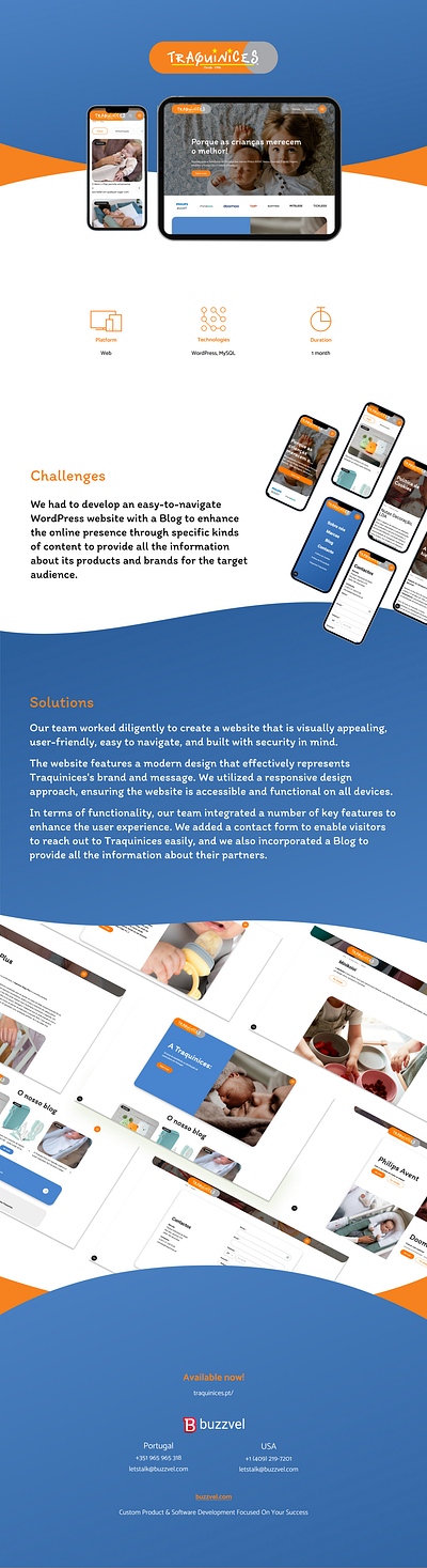 Traquinices design ui ux website wordpress