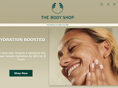 The Body Shop AD branding design logo ui