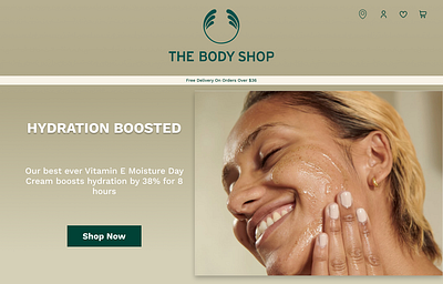 The Body Shop AD branding design logo ui