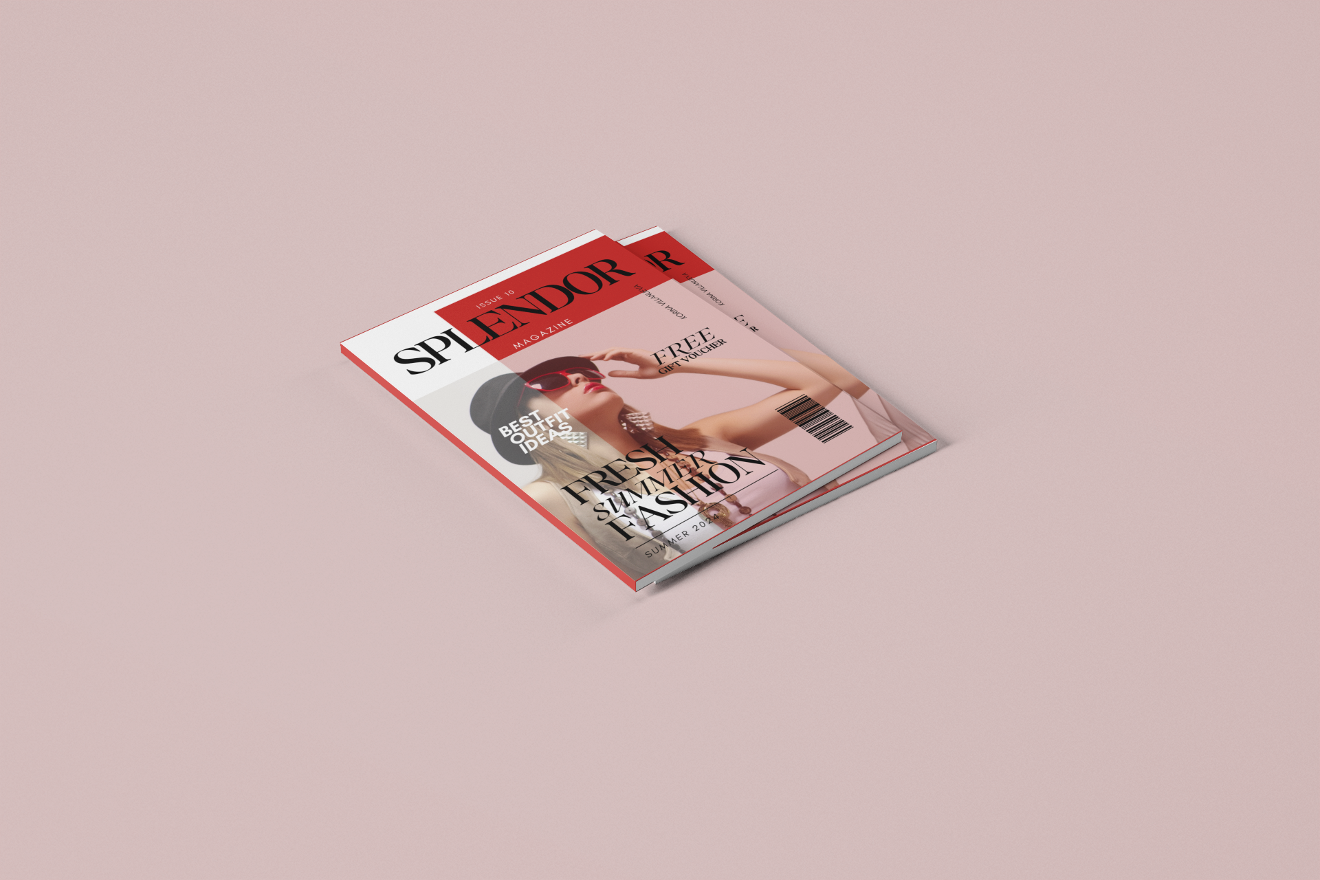 Bold Magazine Cover Design for "SPLENDOR MAGAZINE" branding design editorial fashion graphic design graphic designer illustration layout magazine magazine cover design magazine design typography vector