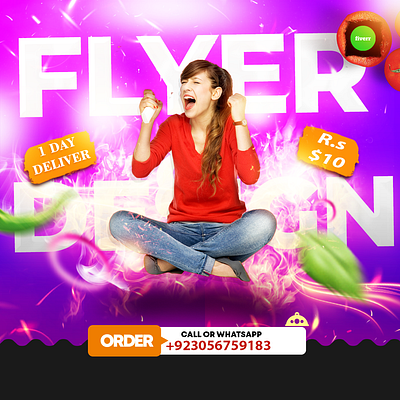 I will professional flyer design , creative flyer design custom graphic design