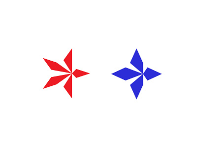 Stars mark graphic design logo star x