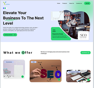 SAAS Website branding business ecommerce fashion hero section landing page mobile ui onboarding saas single page ui website