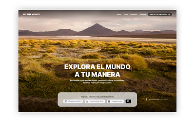 Tourism Agency Hero agency travel ui web design