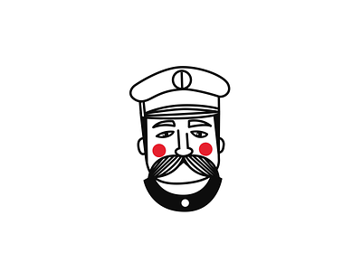 Captain Friday is loaded 2d aftereffects alcohol animaiton black and white captain character design characters drink flat loop man motion design vector